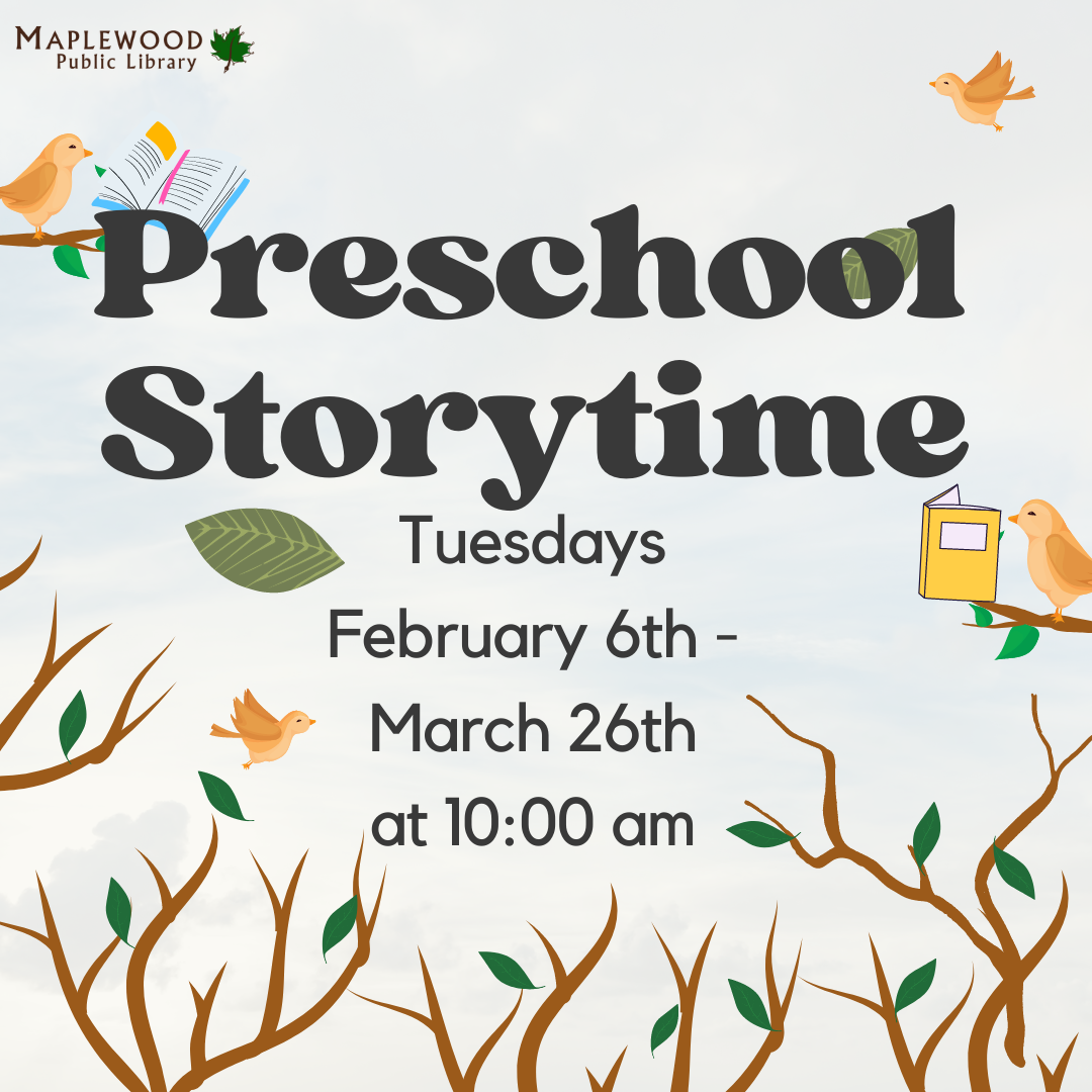 YS SM- Preschool Story Time- Birds